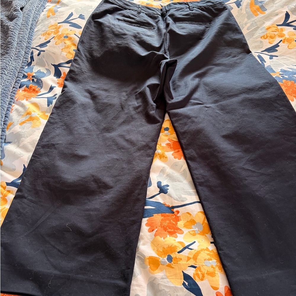 Boden Navy Cotton Trousers - Picture 2 of 11